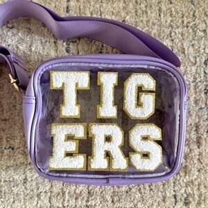 Clear crossbody stadium bag